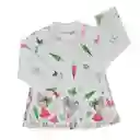 Pijama Niña Alicia Estampada Verde Limón Talla 12