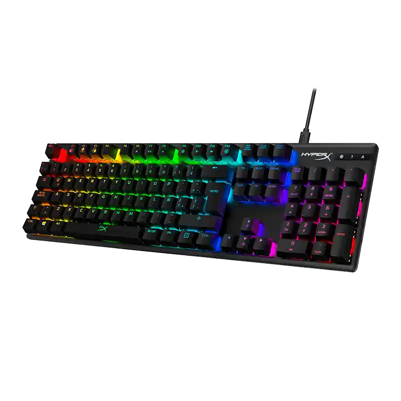 teclado gamer Hyperx alloy origins rgb (espanol)