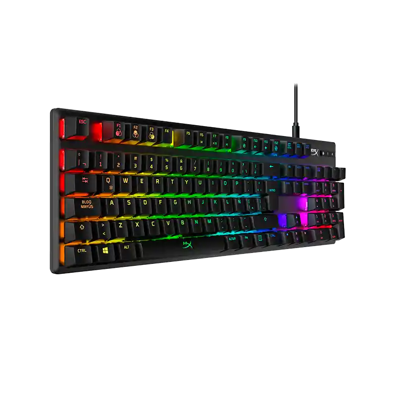 teclado gamer Hyperx alloy origins rgb (espanol)