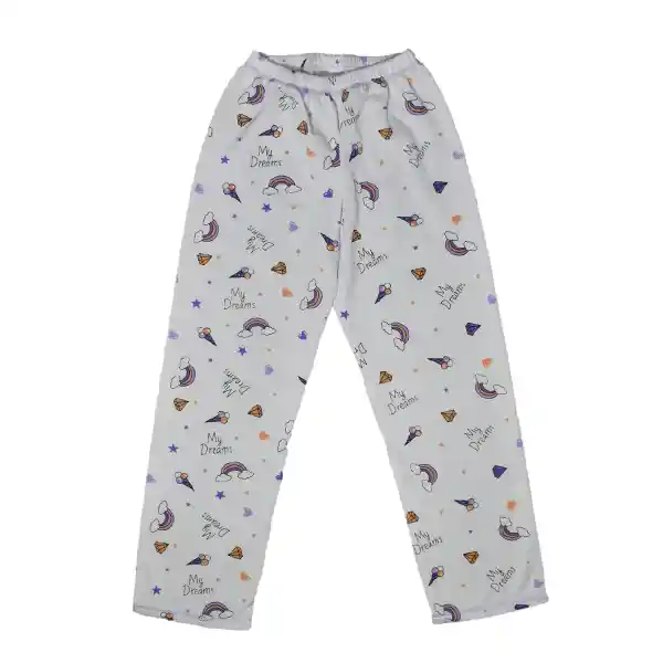  Pijama Niña Alicia Estampada Lila Medio Talla 14