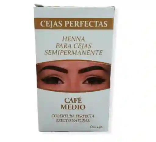 henna para cejas semiPermanente cafe medio x 2gr