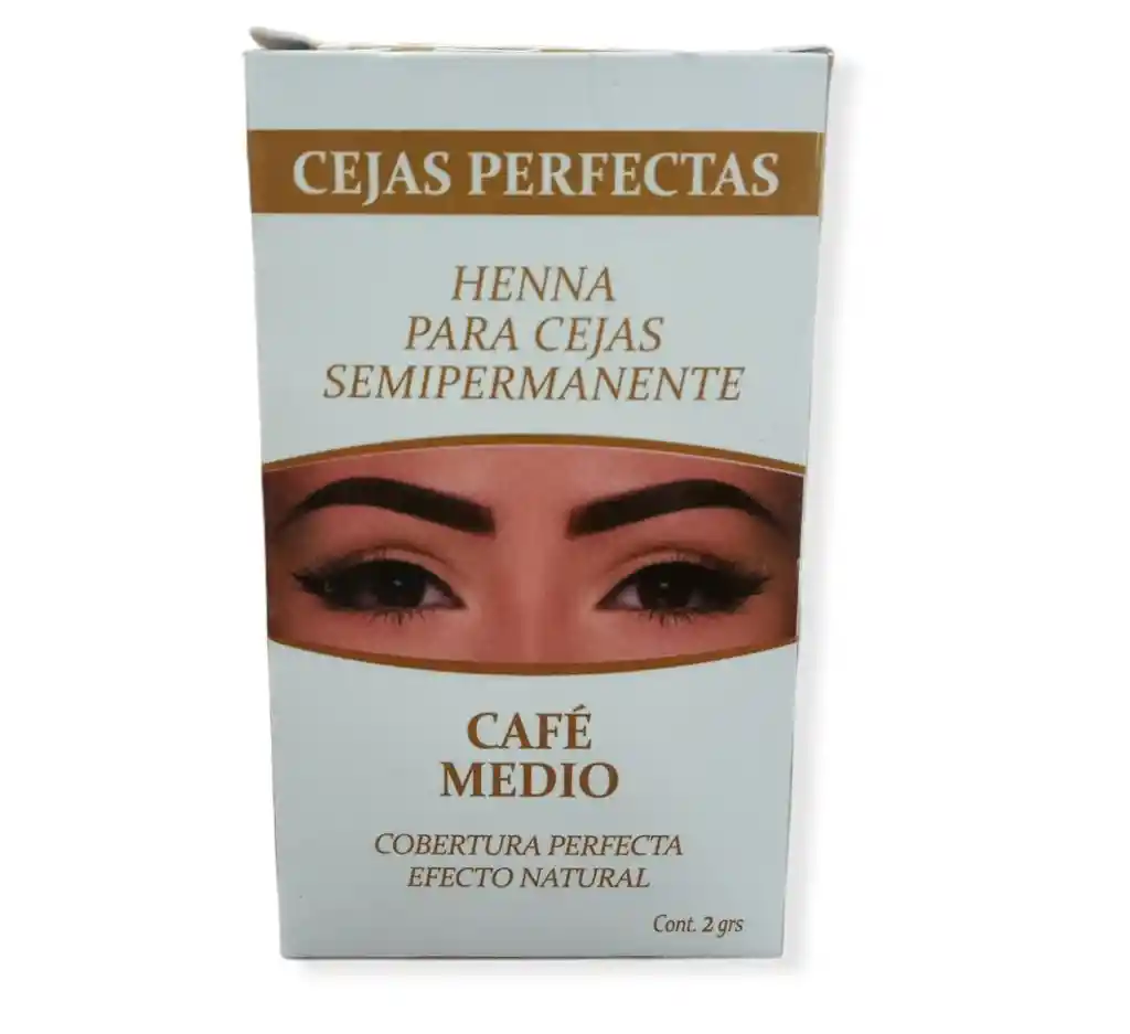 henna para cejas semiPermanente cafe medio x 2gr