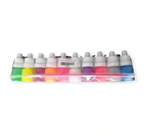 Pintura Acrílica para uñas x 10 und