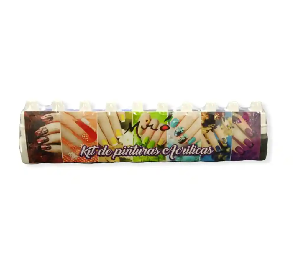 Pintura Acrílica para uñas x 10 und