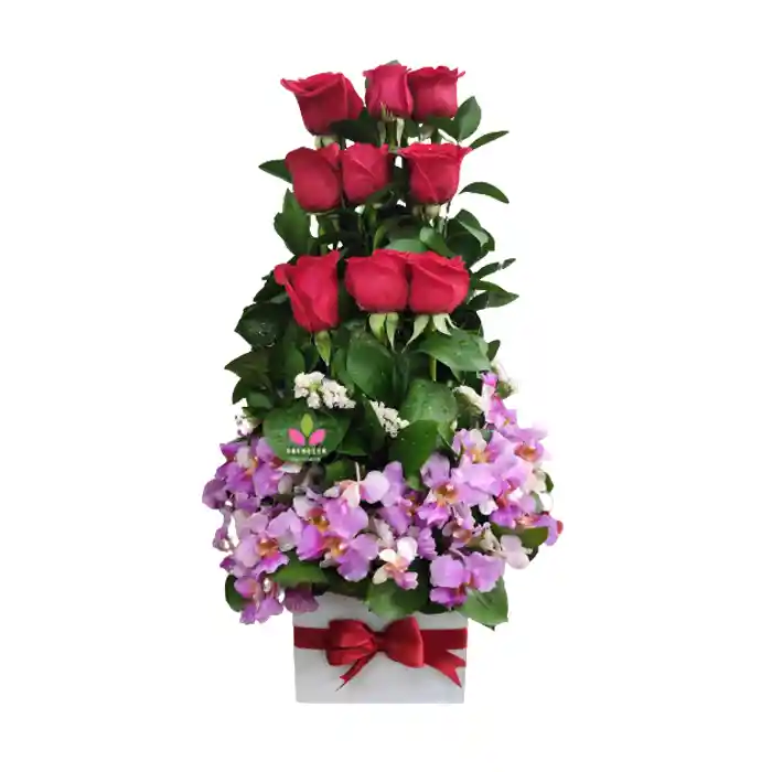 Floristeria Arreglo Floral Con Rosas - En Cali