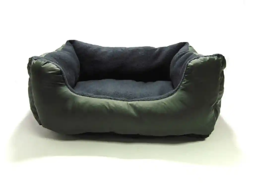 Cama Para Mascota Verde + Cobija + 2 Juguetes + 100 Bolsas+ comedero