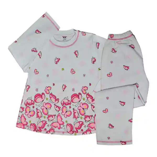 Pijama Niña Alicia Estampada Fucsia Talla 16