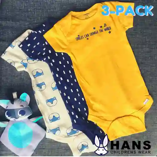 Bodies pack 3 FOX niño - Talla(3-6)