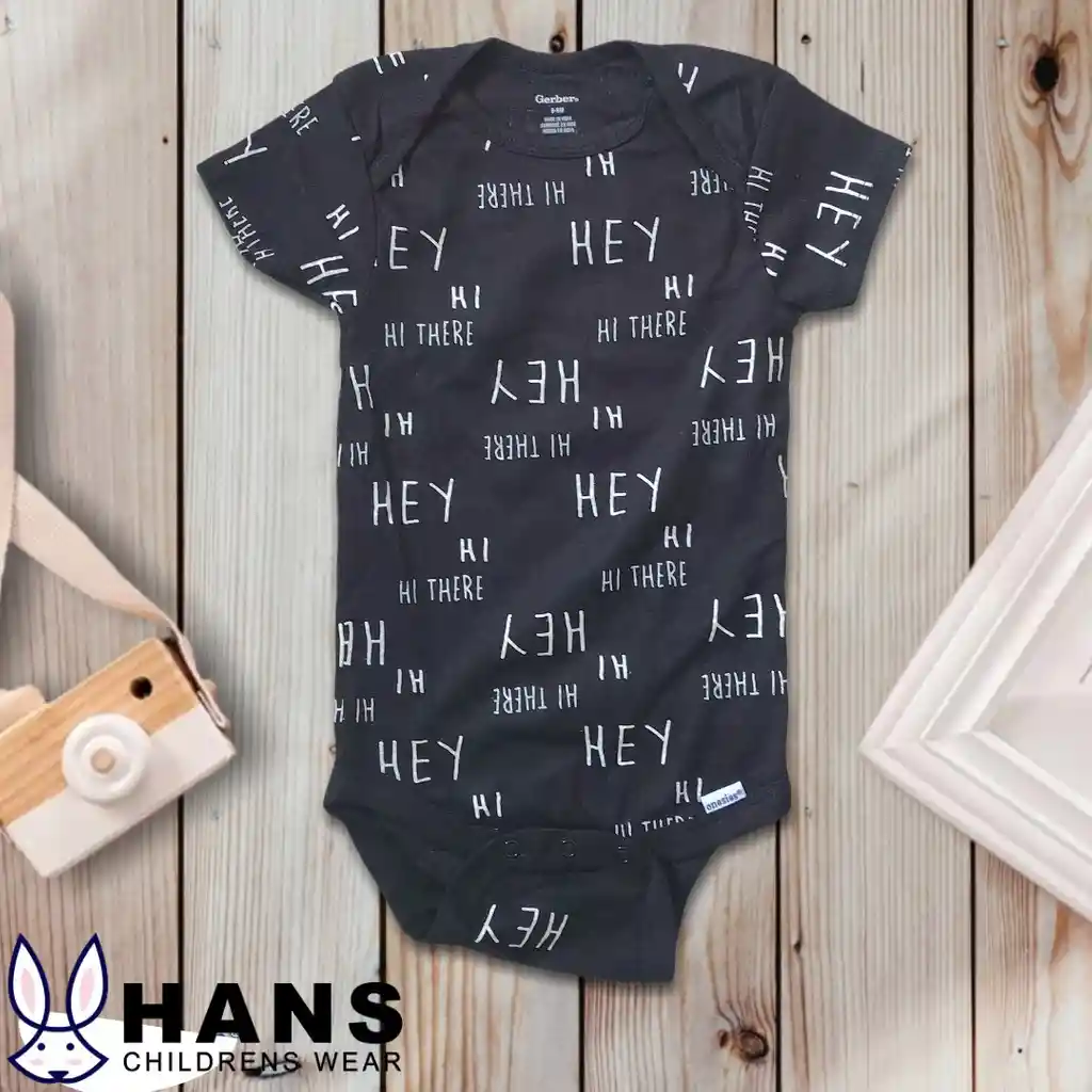 Bodies pack 3 HELLO niño - Talla(6-9)