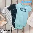 Bodies pack 3 HELLO niño - Talla(6-9)