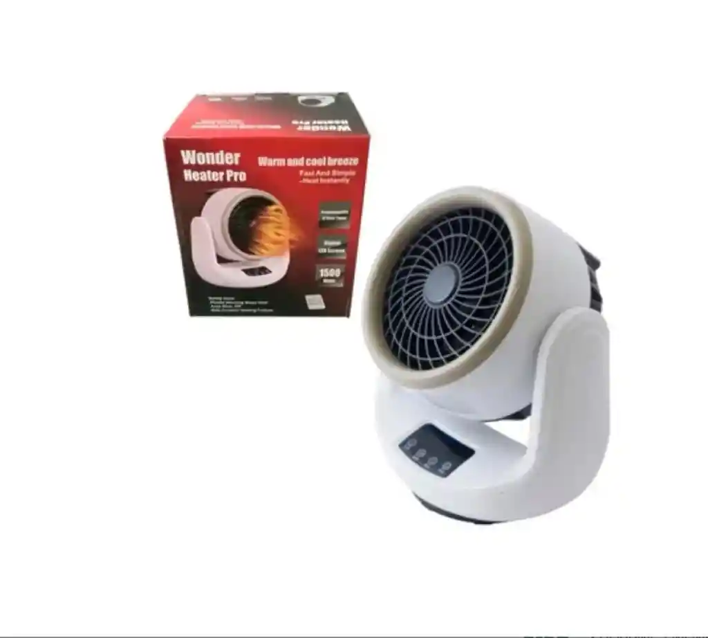 Calefactor Eléctrico 1500w Ventilador Portatil Heather