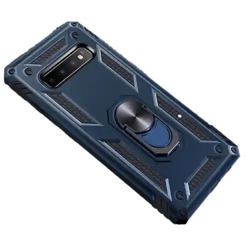 Samsung Estuche Carcasa Protector Con Anillo Soporte Note 10 - Azul
