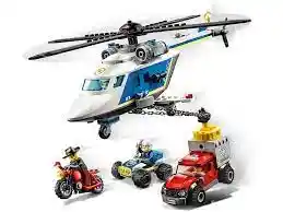 Lego City Helicóptero Persecución 212 Piezas 60243