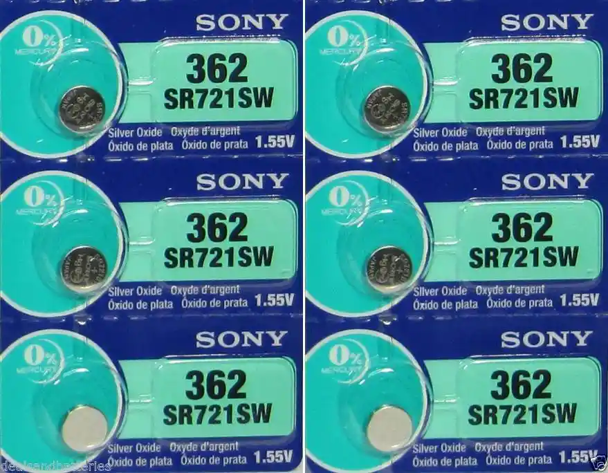 Sony Pila Bateria 362 (Sr721Sw) 1.55V Original Pack X 5