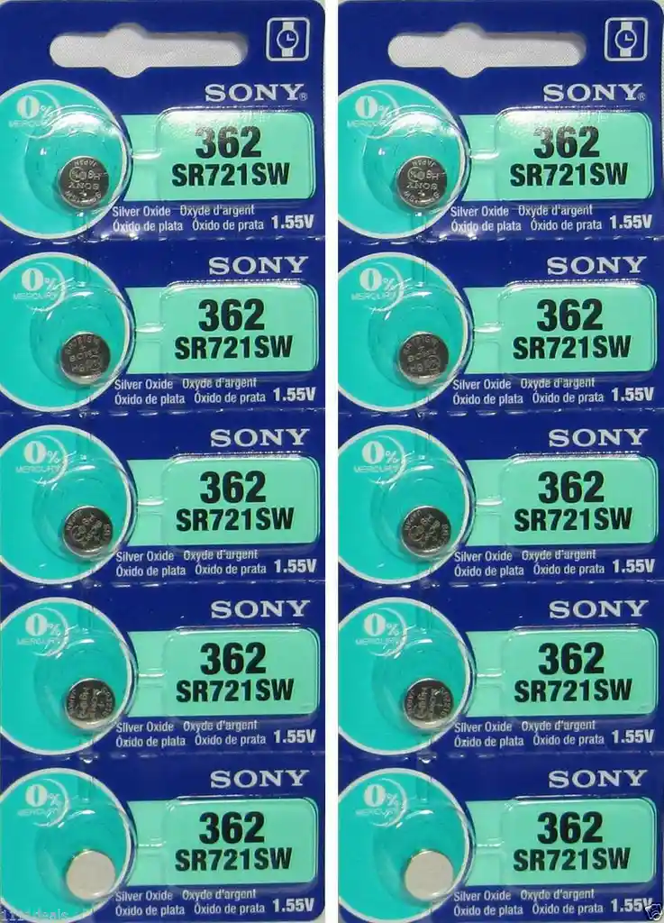 Sony Pila Bateria 362 (Sr721Sw) 1.55V Original Pack X 5