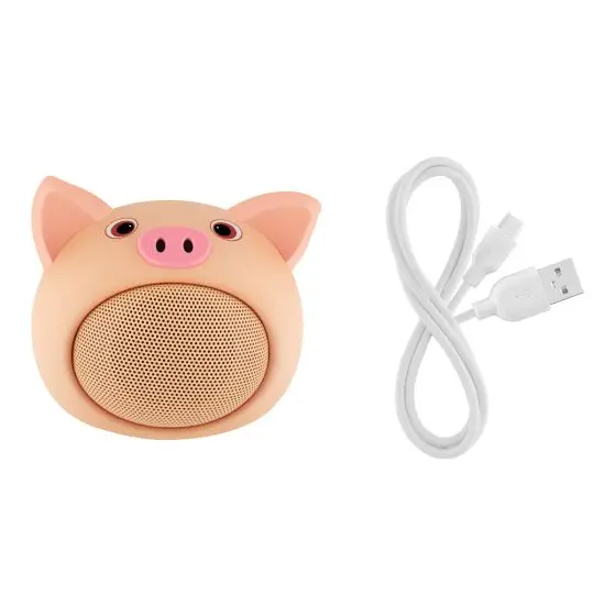 BOCINA BLUETOOTH CON FORMA DE CERDITO