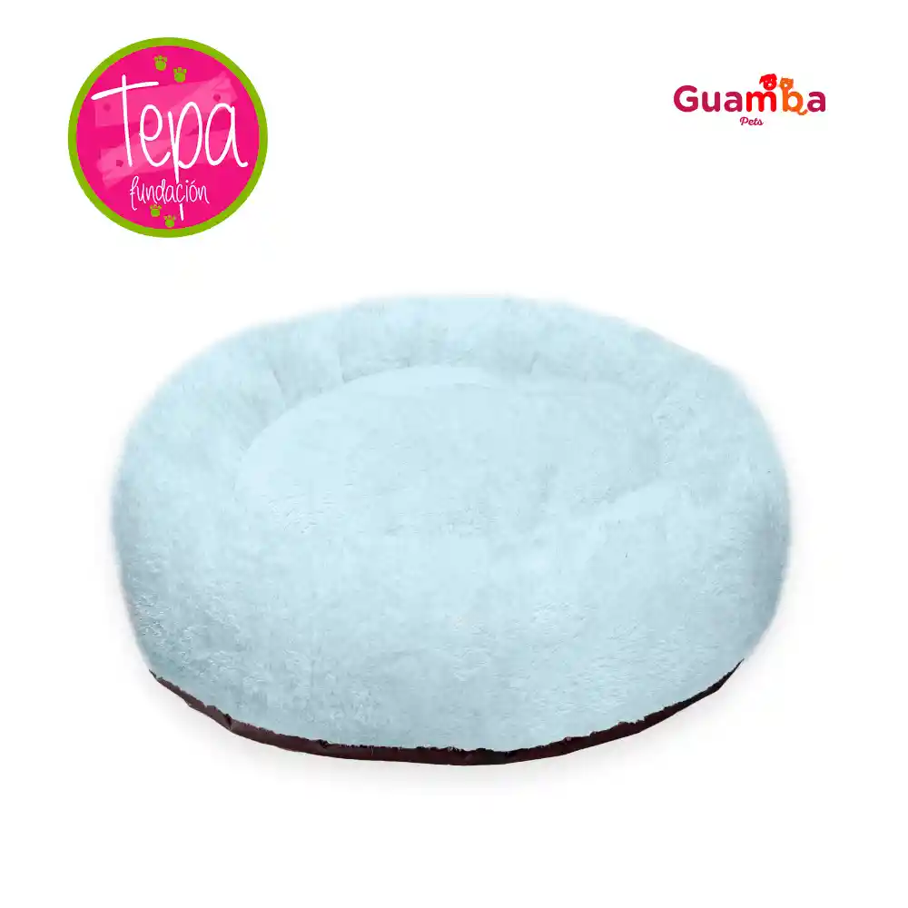 Cama Donut Celeste 90cm