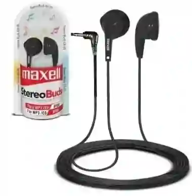 Maxell Audifono Auricular Stereo Buds Boton 3.5 Sonido Claro