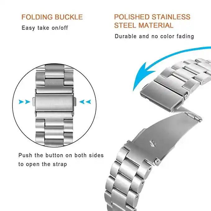 Correa Pulsera Banda Acero Para Samsung Galaxy Watch 3 45MM - DORADO