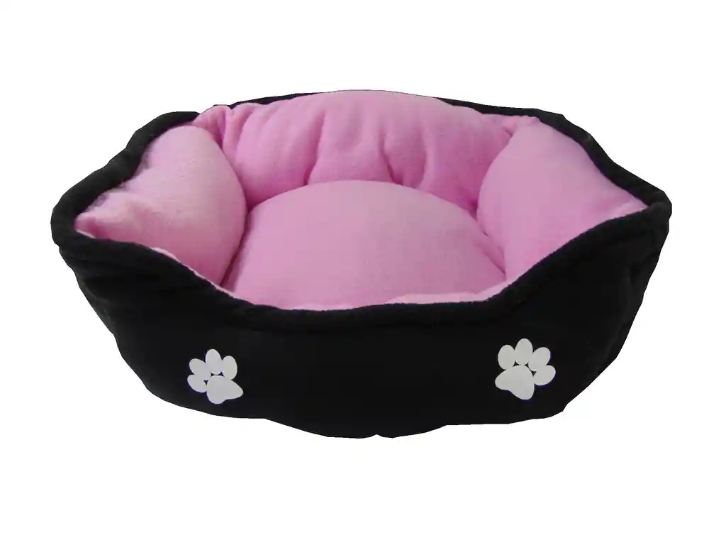 Cama Para Mascota Rosado+ Cobija + 100 Bolsas+ 2 Juguetes + comedero