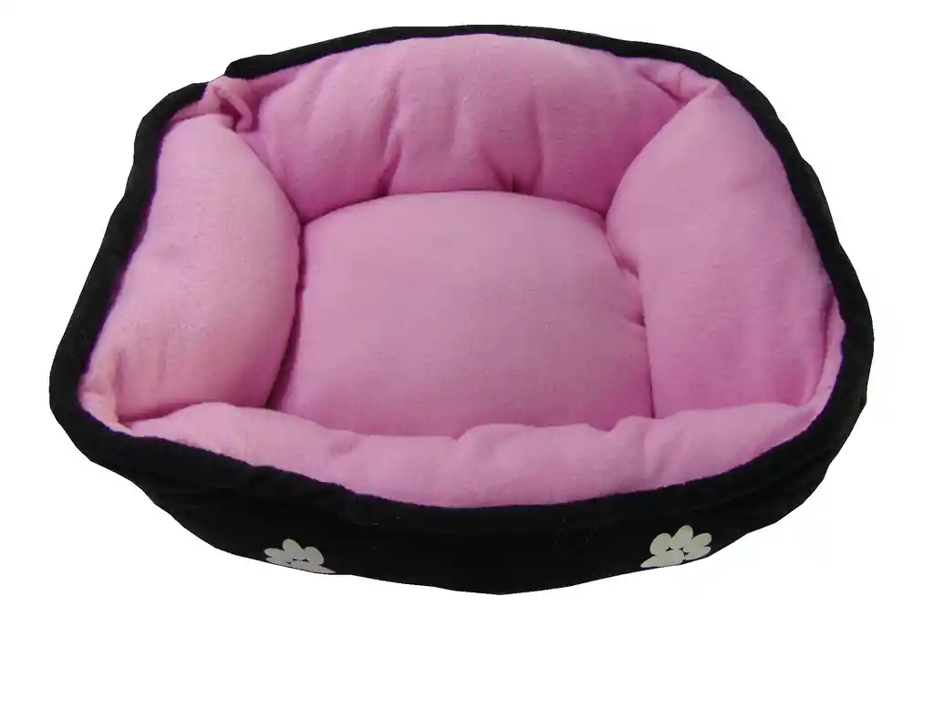 Cama Para Mascota Rosado+ Cobija + 100 Bolsas+ 2 Juguetes + comedero