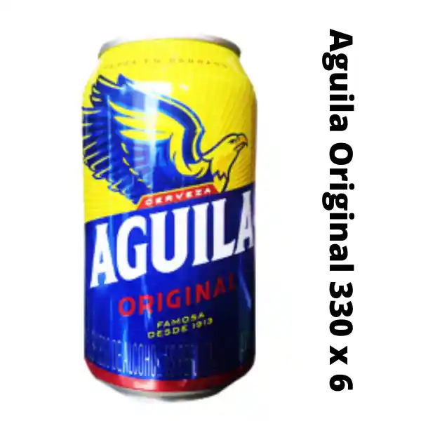 Aguila Cerveza Original En Lata 330 X 6