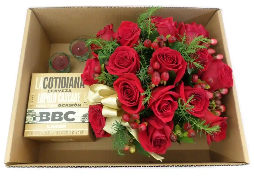 Arreglo Floral Para Compartir. Rosas