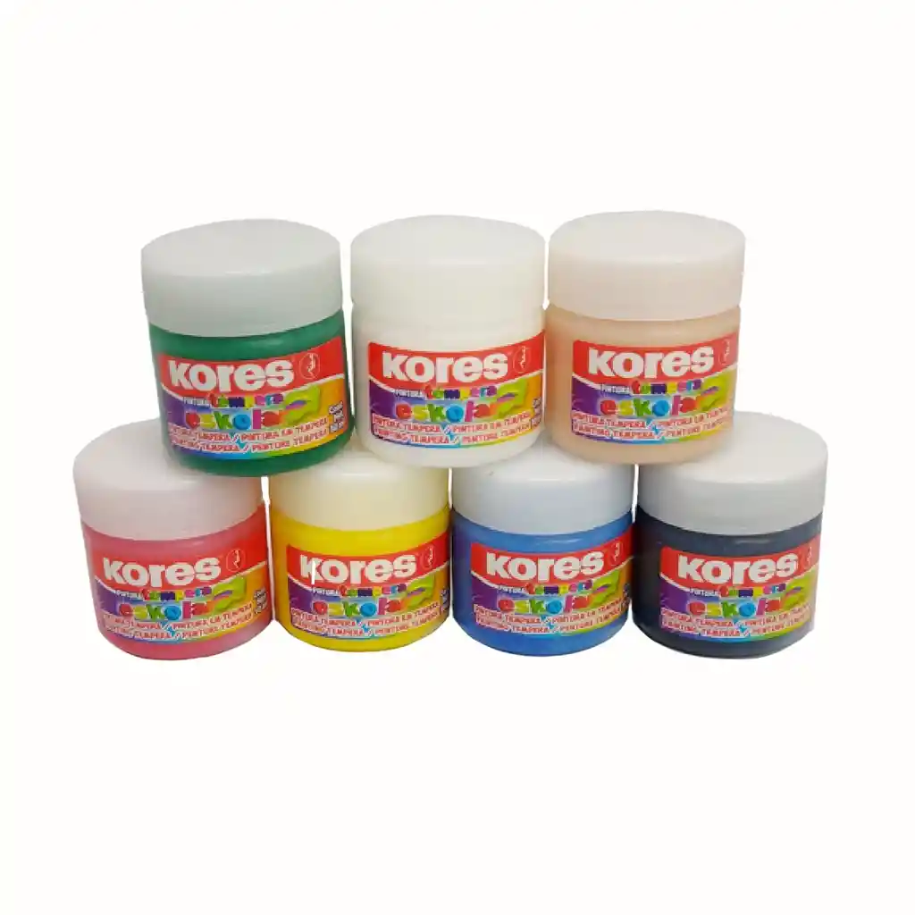 Kores Temperas Escolar X 7 Colores