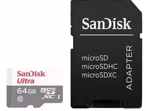 Sandisk Tarjeta De Memoria Sdsqunr-064G-Gn3Ma Ultra Con Adaptador Sd 64Gb