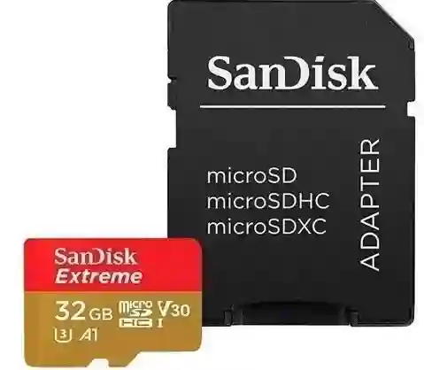 Sandisk Tarjeta De Memoria Sdsqxaf-032G-Gn6Ma Extreme Con Adaptador Sd 32Gb