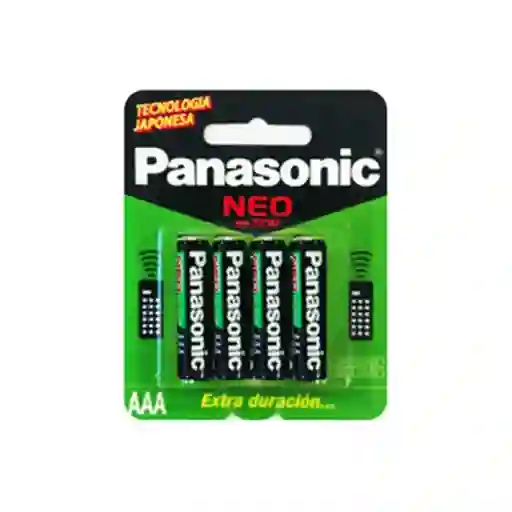 Panasonic Pilas Triple A Aaa Larga Duración Baterías 4 Unidades