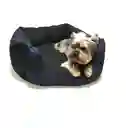 Cama Para Mascota Azul o+ Cobija + 100 Bolsas+ 2 Juguetes + comedero