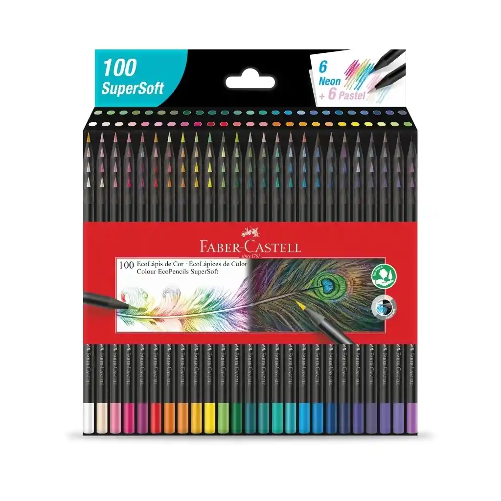 Faber Castell Colores Supersoft 100 Unidades