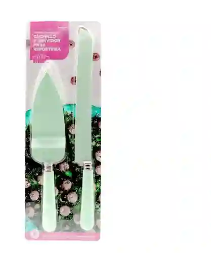 Cuchillo Y Servidor Para Reposteria Acero Inoxidable