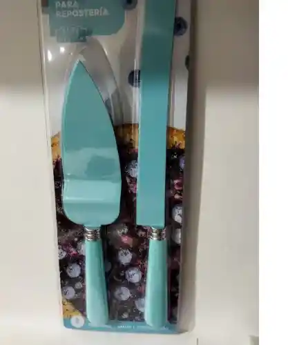 Cuchillo Y Servidor Para Reposteria Acero Inoxidable