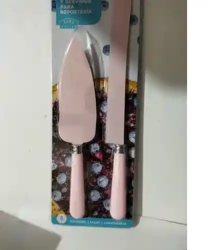 Cuchillo Y Servidor Para Reposteria Acero Inoxidable