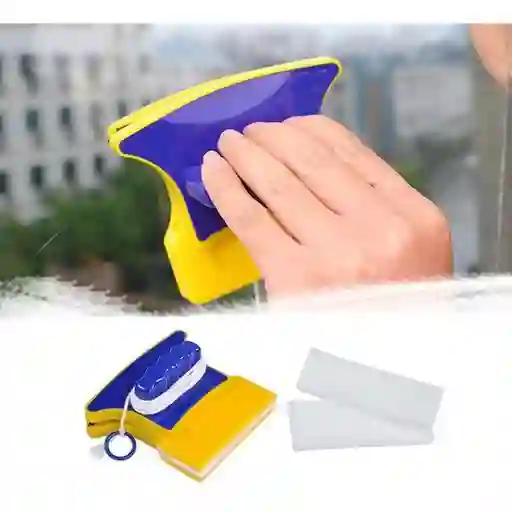 Limpiador Magnetico Ventanas Vidrios Limpia Adentro Y Afuera