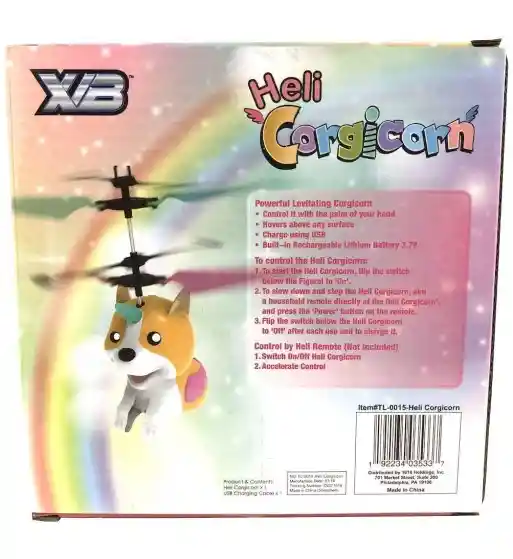 XIB Helicopter Hovering Unicorn Animals - A partir de 10 años, Multicolor