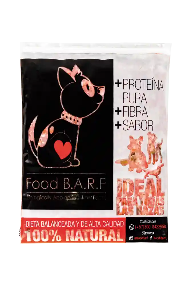 Food B.a.r.f Alimento Para Perro Pescado 300 G