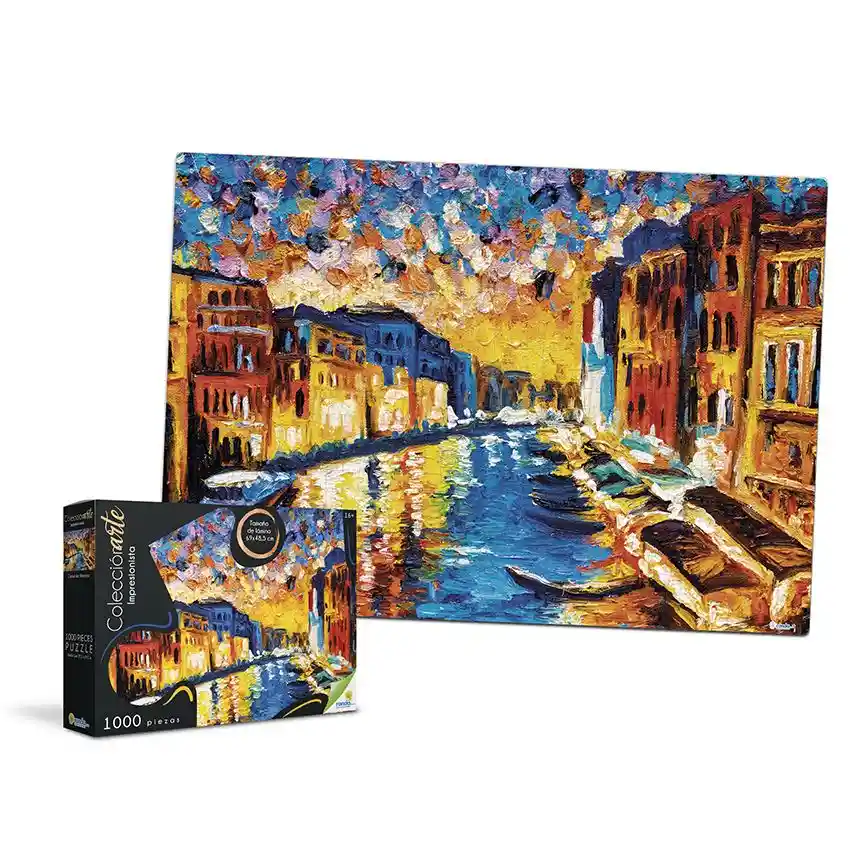 Ronda Rompecabezas 1000 Piezas Venecia Coleccion Arte Lujo