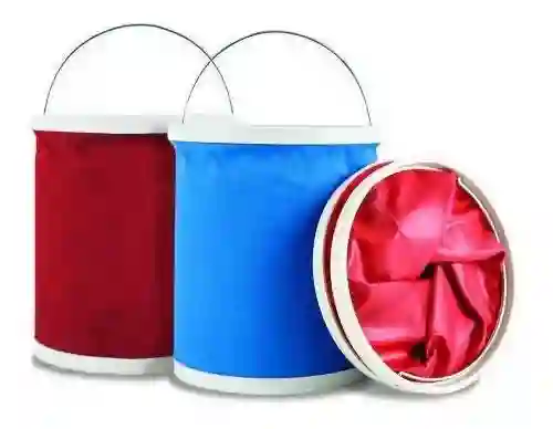 Cubo Plegable De Gran Capacidad Para Acampada Y Pesca 9lts