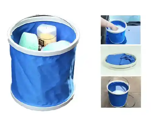Cubo Plegable De Gran Capacidad Para Camping Y Pesca 9 Litros