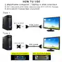 Adaptador Convertidor Vídeo Dvi-i 24+5 Macho A Vga Hembra 15
