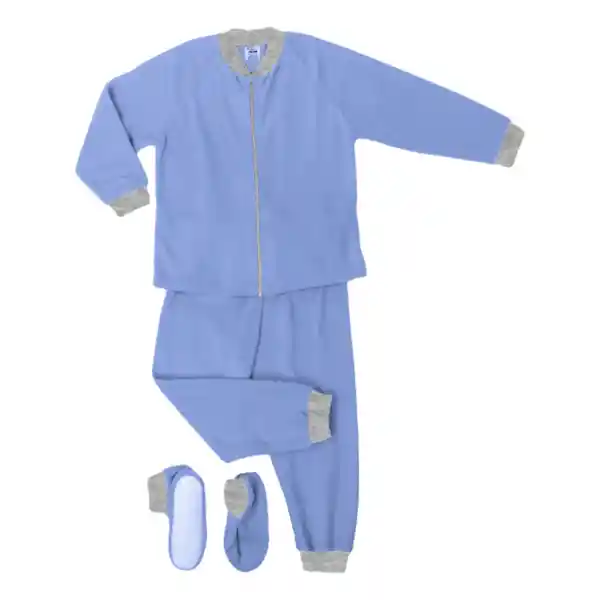 Pijama Niño Térmica Polar Azul Hortensia Talla 02