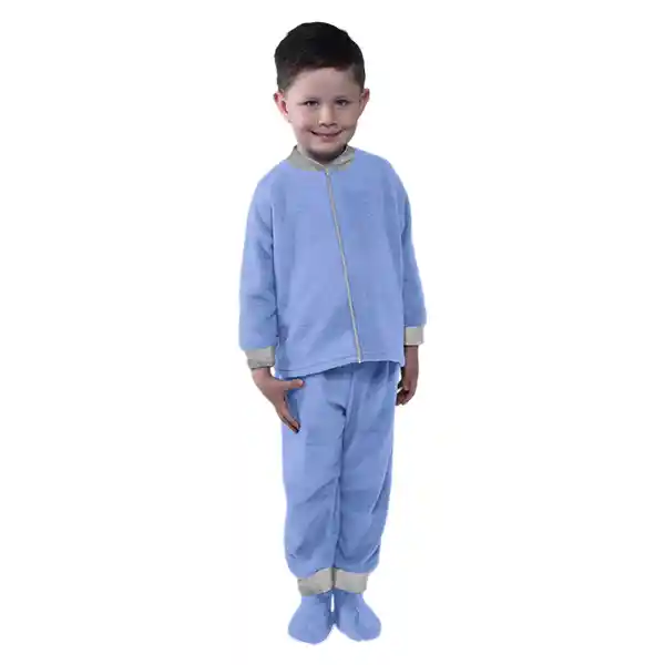 Pijama Niño Térmica Polar Azul Hortensia Talla 02