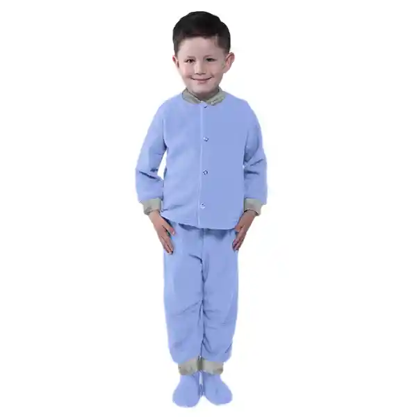 Pijama Niño Térmica Polar Azul Hortensia Talla 02