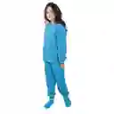 Pijama Niña Térmica Polar Turquesa Talla 02