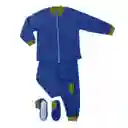 Pijama Niño Térmica Polar Azul Rey Talla 04