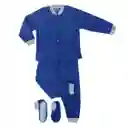 Pijama Niño Térmica Polar Azul Rey Talla 04