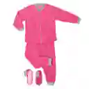 Pijama Niña Térmica Polar Fucsia Talla 04